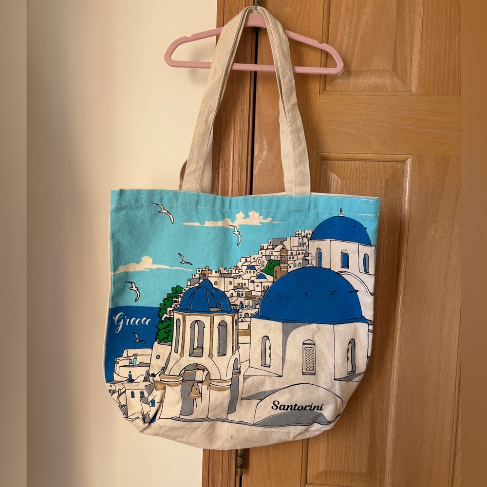🤍Santorini beach bag🤍